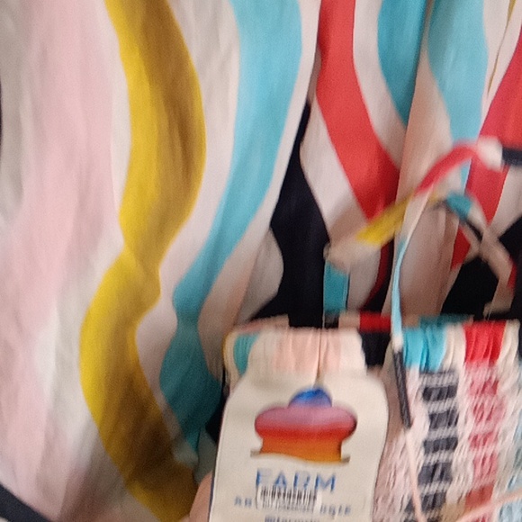 Farm Rio Multicolor Wave Pattern Maxi Dress - Picture 4 of 6